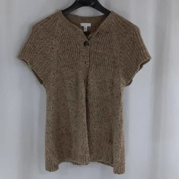 Charter Club size OX tan sweater tan short sleeve * - Picture 1 of 5